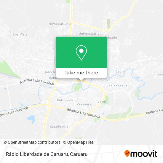 Rádio Liberdade de Caruaru map