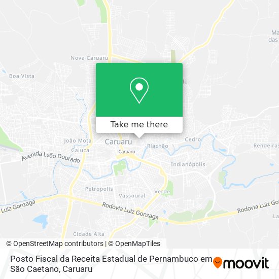 Posto Fiscal da Receita Estadual de Pernambuco em São Caetano map