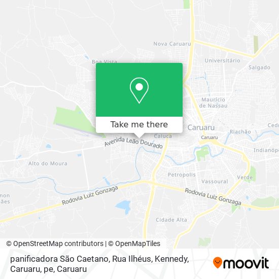 panificadora São Caetano, Rua Ilhéus, Kennedy, Caruaru, pe map