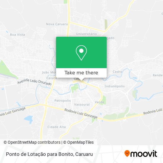 Ponto de Lotação para Bonito map