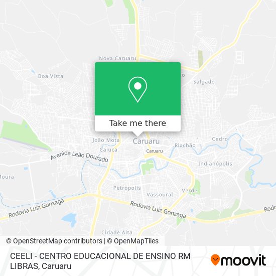 CEELI - CENTRO EDUCACIONAL DE ENSINO RM LIBRAS map