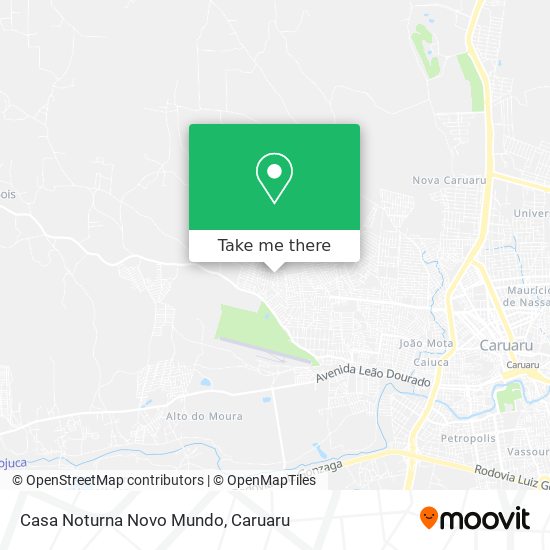 Casa Noturna Novo Mundo map