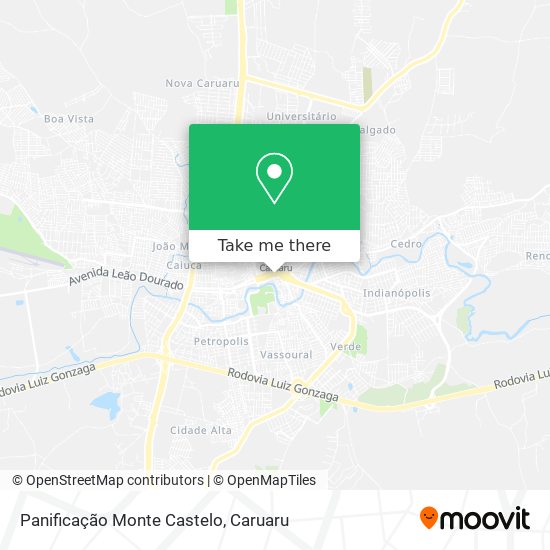 Panificação Monte Castelo map
