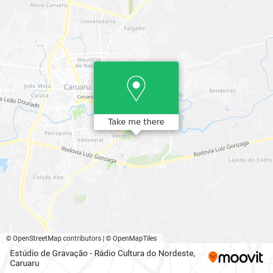 Estúdio de Gravação - Rádio Cultura do Nordeste map