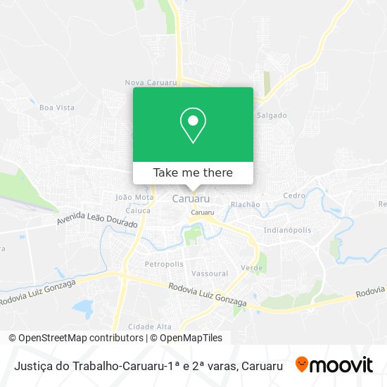 Justiça do Trabalho-Caruaru-1ª e 2ª varas map