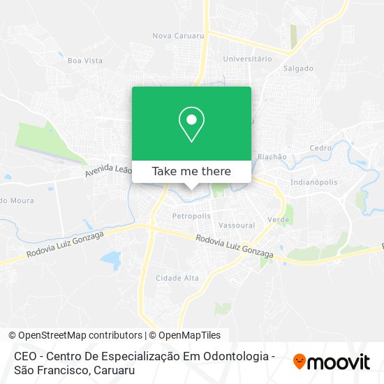 CEO - Centro De Especialização Em Odontologia - São Francisco map