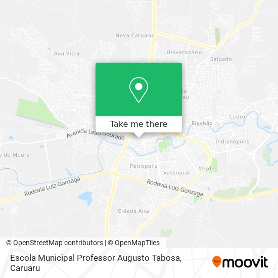 Mapa Escola Municipal Professor Augusto Tabosa