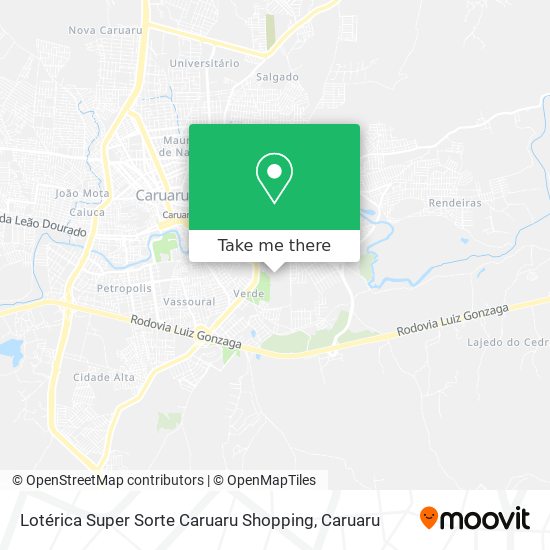 Lotérica Super Sorte Caruaru Shopping map