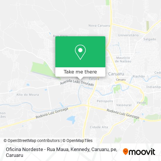 Oficina  Nordeste - Rua Maua, Kennedy, Caruaru, pe map