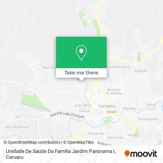 Mapa Unidade De Saúde Da Família Jardim Panorama I