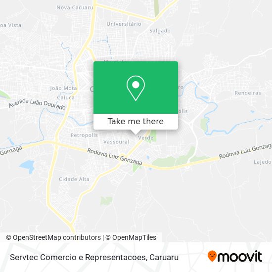 Servtec Comercio e Representacoes map