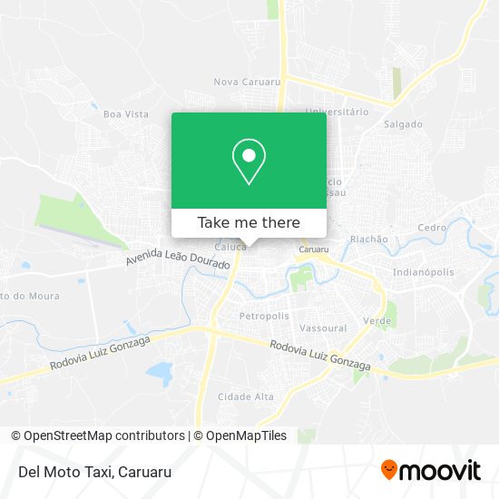 Del Moto Taxi map
