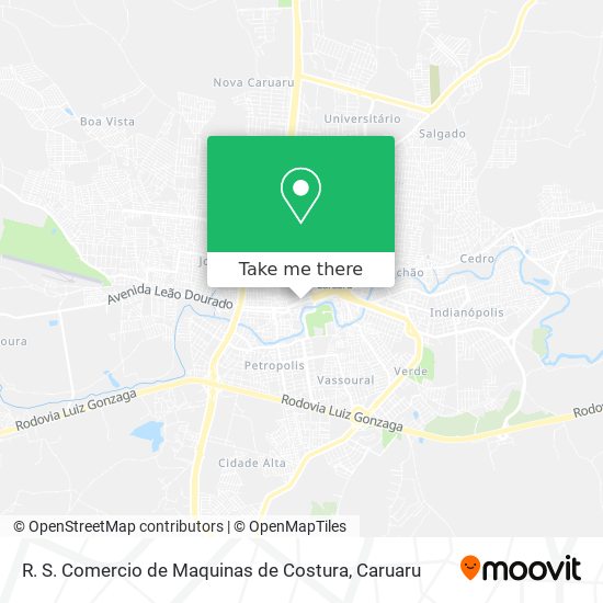 R. S. Comercio de Maquinas de Costura map