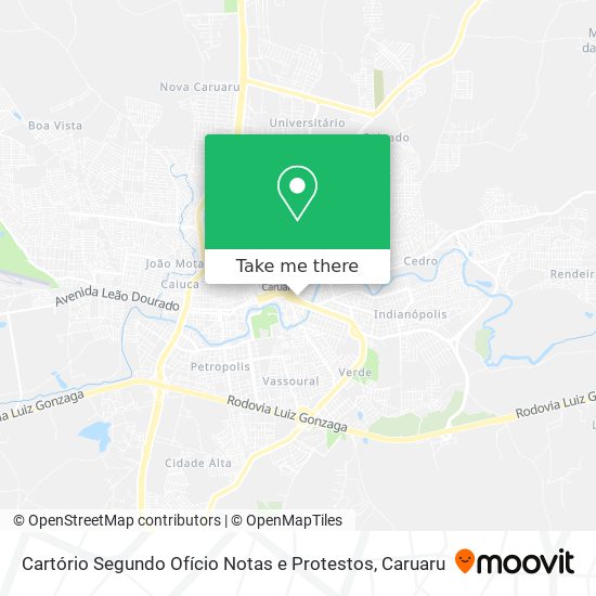 Cartório Segundo Ofício Notas e Protestos map
