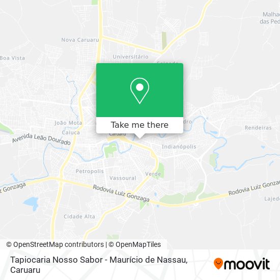 Tapiocaria Nosso Sabor - Maurício de Nassau map