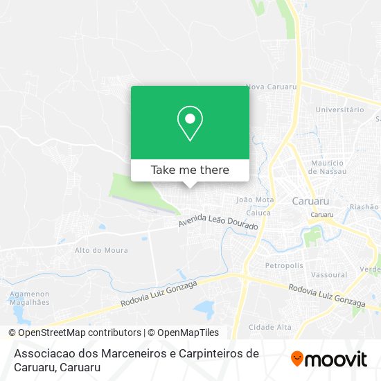Associacao dos Marceneiros e Carpinteiros de Caruaru map