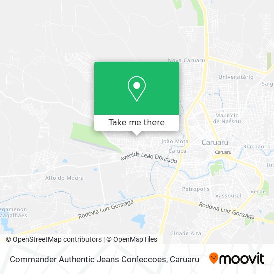 Commander Authentic Jeans Confeccoes map