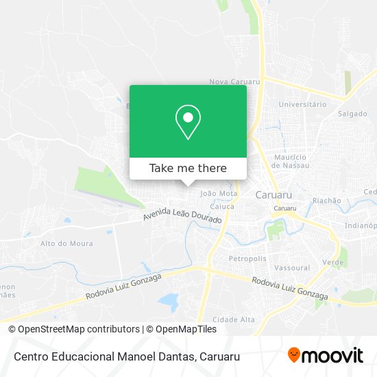 Centro Educacional Manoel Dantas map