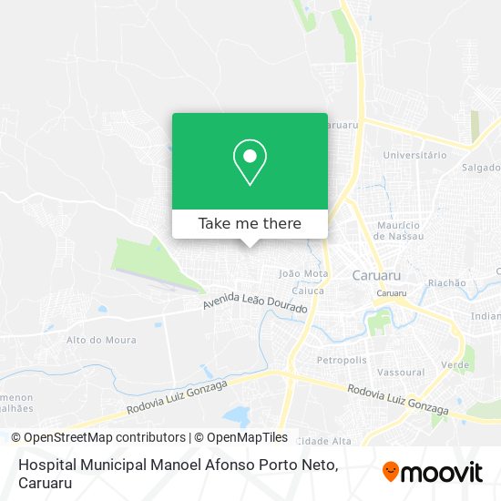 Hospital Municipal Manoel Afonso Porto Neto map