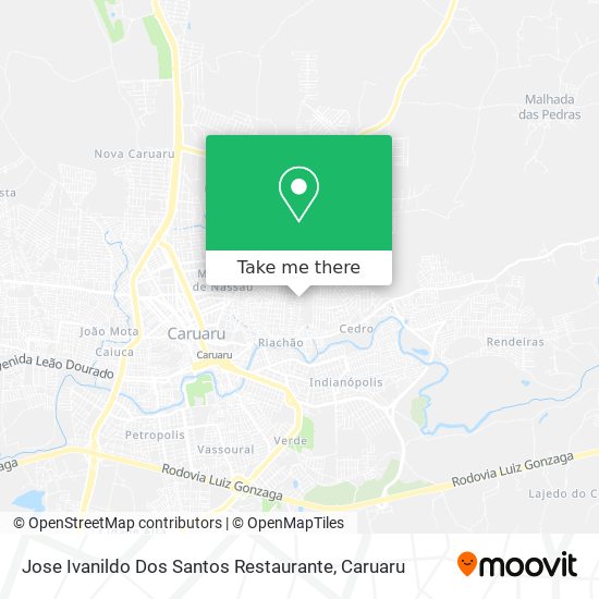 Mapa Jose Ivanildo Dos Santos Restaurante