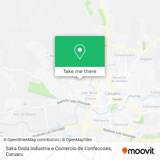 Saka Onda Industria e Comercio de Confeccoes map