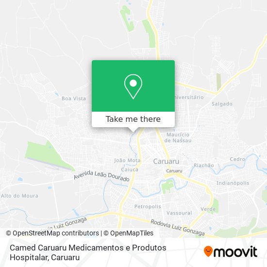 Camed Caruaru Medicamentos e Produtos Hospitalar map