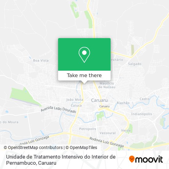 Unidade de Tratamento Intensivo do Interior de Pernambuco map