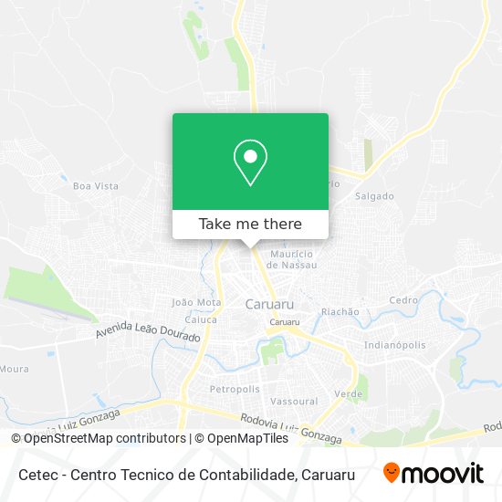 Cetec - Centro Tecnico de Contabilidade map