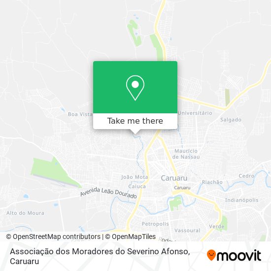 Associação dos Moradores do Severino Afonso map