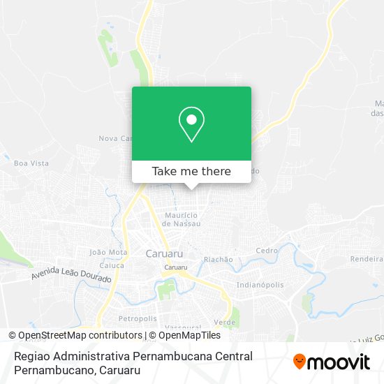 Regiao Administrativa Pernambucana Central Pernambucano map