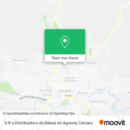 D B a Distribuidora de Beleza do Agreste map