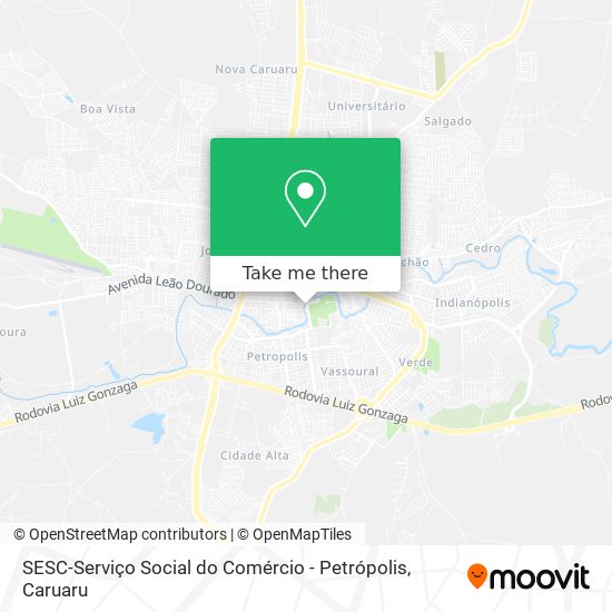 SESC-Serviço Social do Comércio - Petrópolis map
