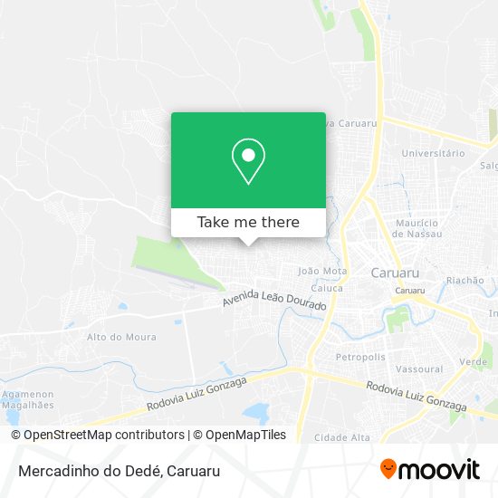 Mapa Mercadinho do Dedé