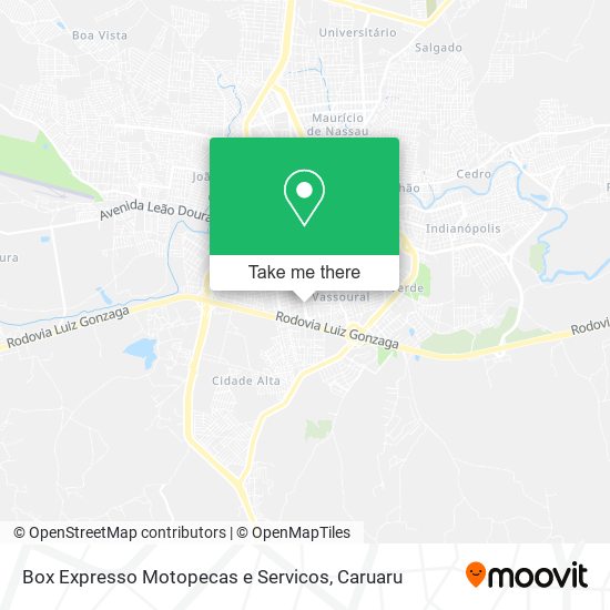 Box Expresso Motopecas e Servicos map