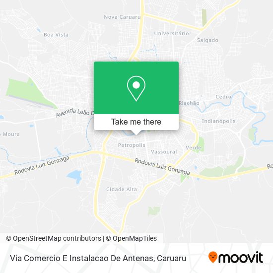 Mapa Via Comercio E Instalacao De Antenas
