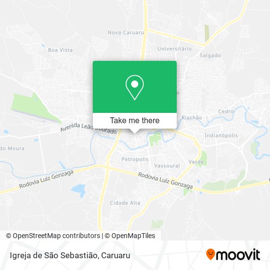 Mapa Igreja de São Sebastião