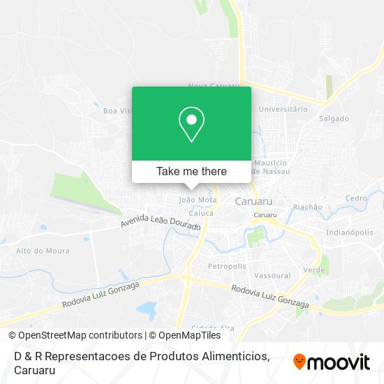 D & R Representacoes de Produtos Alimenticios map