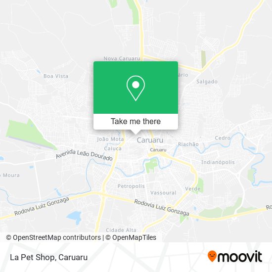 La Pet Shop map