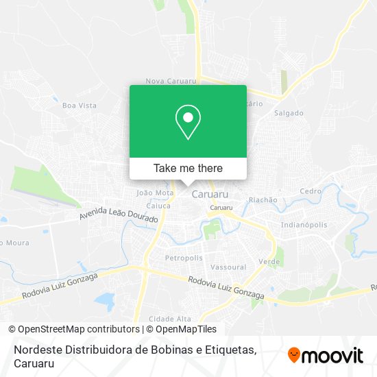 Nordeste Distribuidora de Bobinas e Etiquetas map