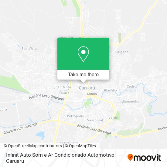 Mapa Infinit Auto Som e Ar Condicionado Automotivo