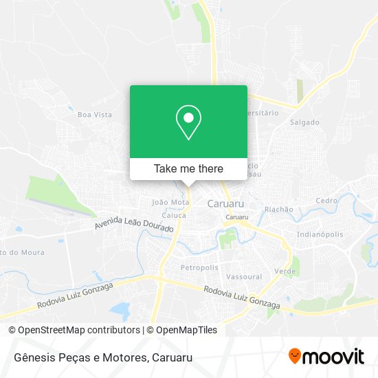 Gênesis Peças e Motores map