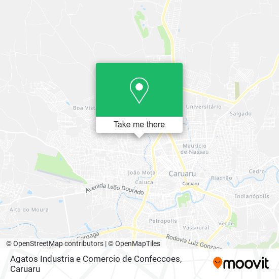 Agatos Industria e Comercio de Confeccoes map