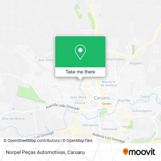 Mapa Norpel Peças Automotivas