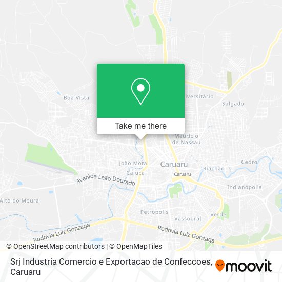 Srj Industria Comercio e Exportacao de Confeccoes map