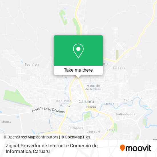 Zignet Provedor de Internet e Comercio de Informatica map