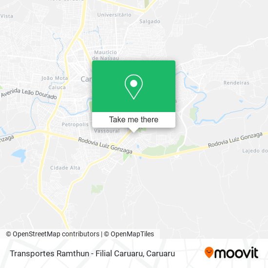 Transportes Ramthun - Filial Caruaru map