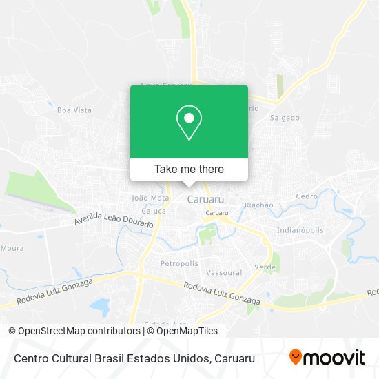 Mapa Centro Cultural Brasil Estados Unidos