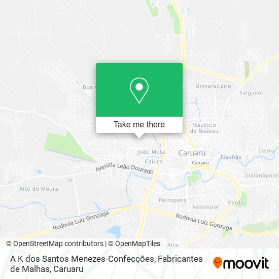 Mapa A K dos Santos Menezes-Confecções, Fabricantes de Malhas