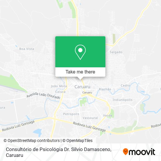 Mapa Consultório de Psicológia Dr. Silvio Damasceno