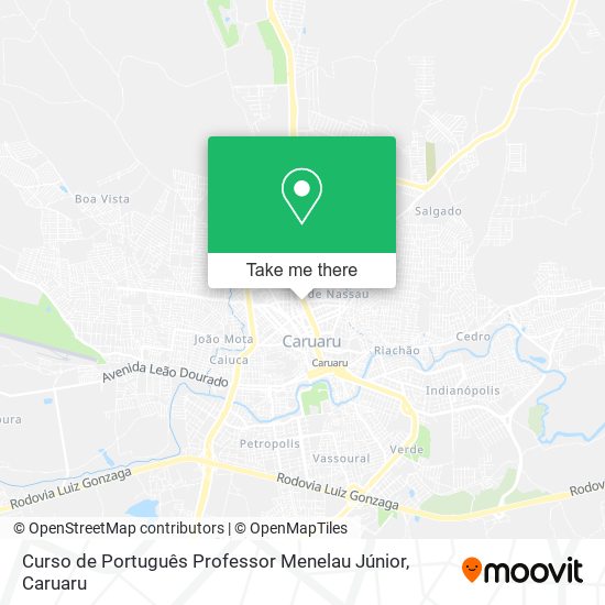 Mapa Curso de Português Professor Menelau Júnior